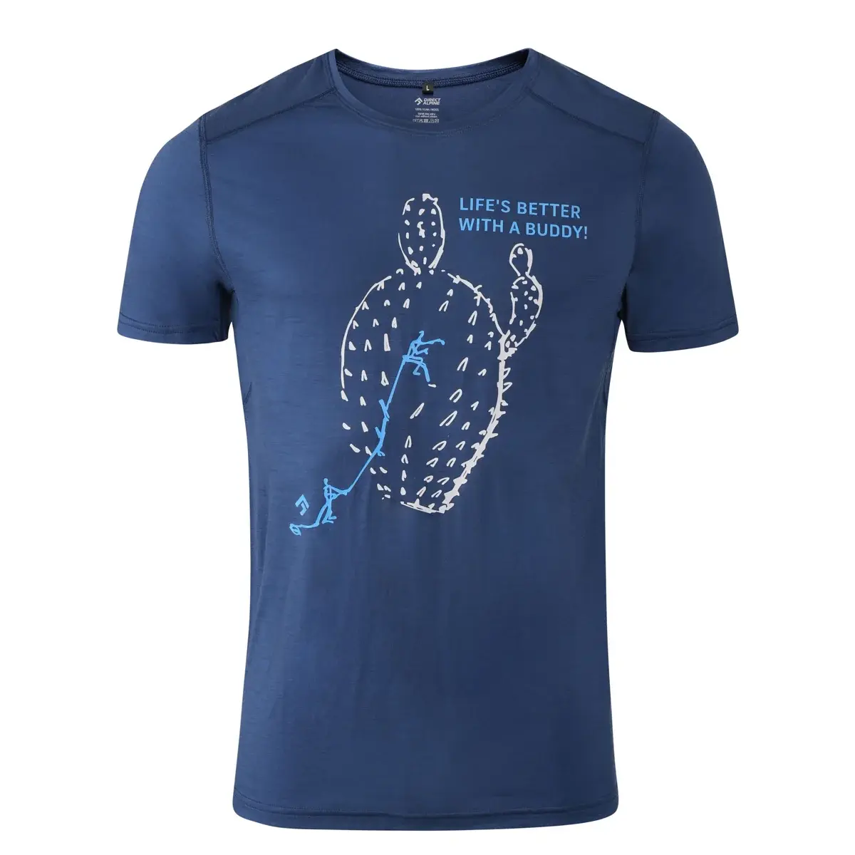 Heren merinoshirt Direct Alpine FURRY navy (Buddy)