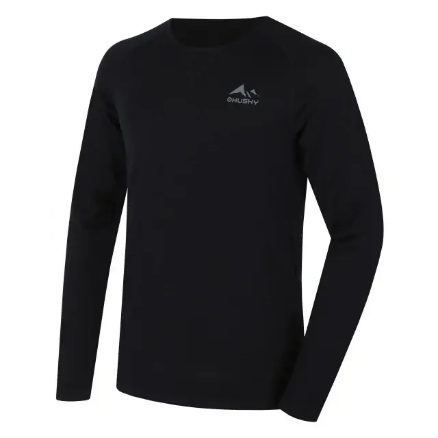 Husky Heren merinoshirt Husky MEROW M black, maat