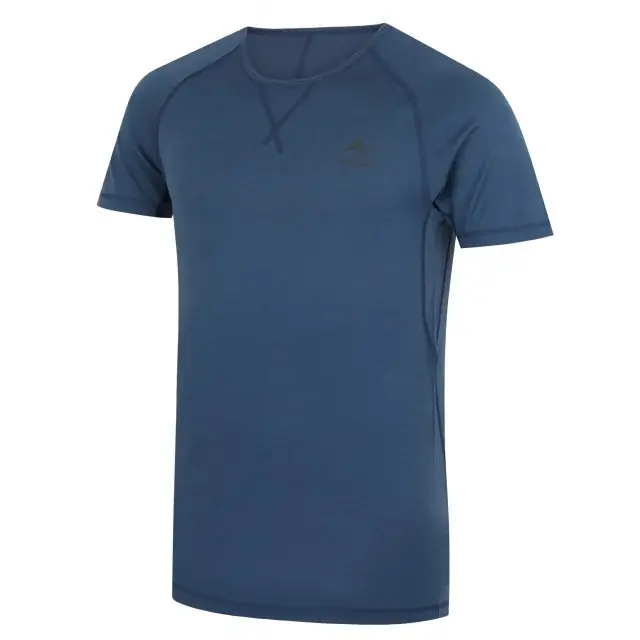 Heren merinoshirt Husky Mersa M blue
