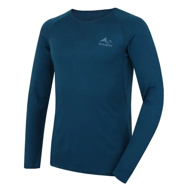 Husky Heren merinoshirt Husky MERTEE M blue, maat