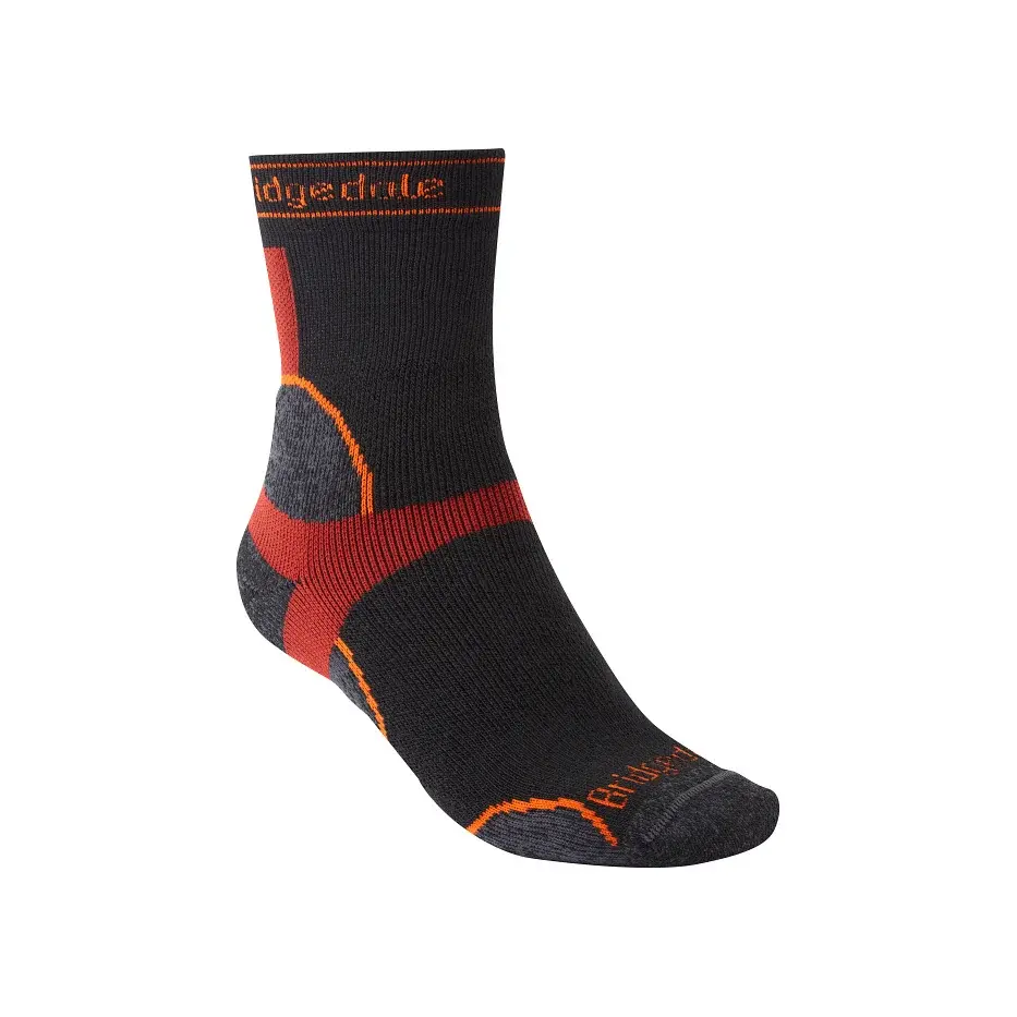 Bridgedale Heren hardloopsokken Bridgedale Trail RUn MW T2 MS Crew black