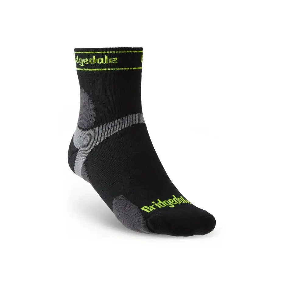 Bridgedale Heren hardloopsokken Bridgedale Trail Run UL T2 MS 3/4 Crew black