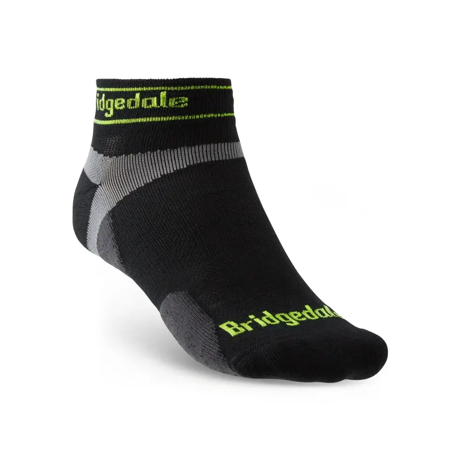 Bridgedale Heren hardloopsokken Bridgedale Trail Run UL T2 MS Low black