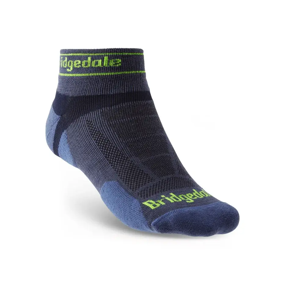 Bridgedale Heren hardloopsokken Bridgedale Trail Run UL T2 MS Low blue