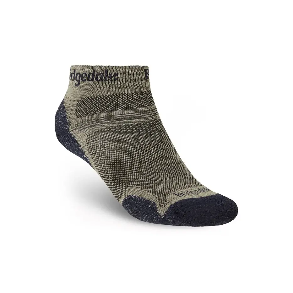 Bridgedale Herensokken Bridgedale Hike Ultralight Performance Ankle Khaki/Navy