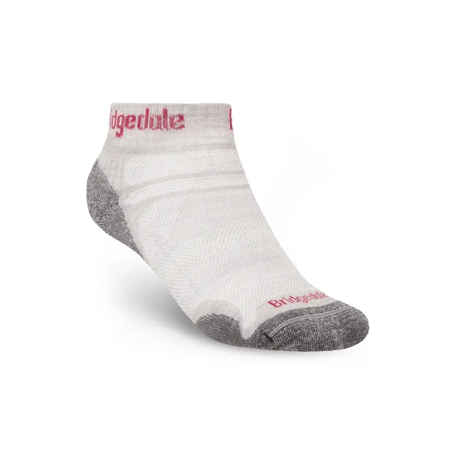 Bridgedale Herensokken Bridgedale Hike Ultralight Performance Ankle Silver/Red
