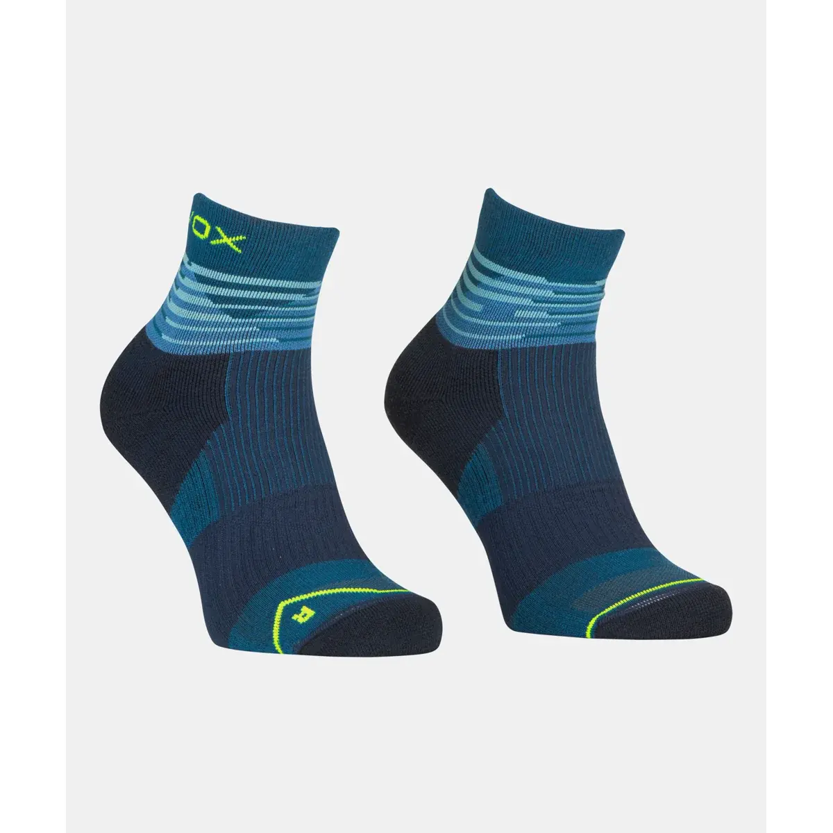 Herensokken Ortovox All mountain Quarter Socks petrol blue