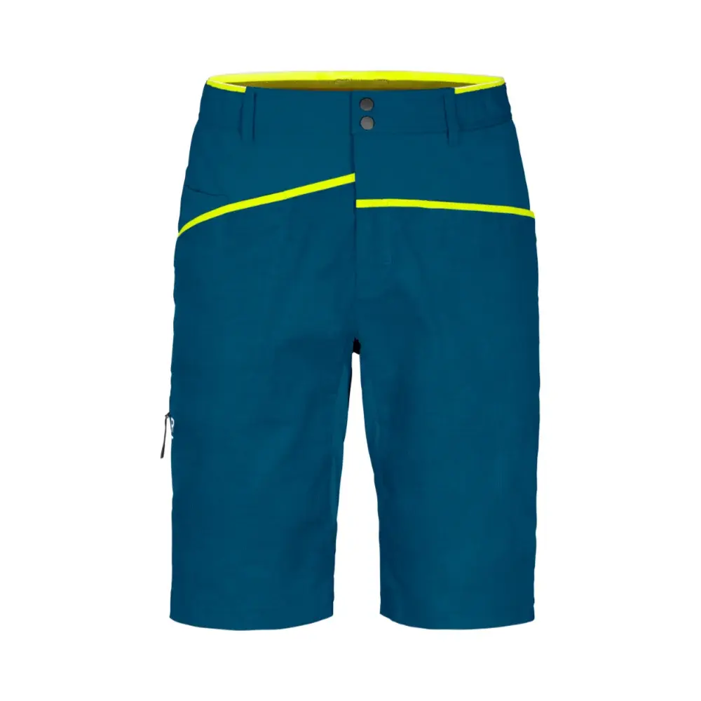 Heren korte klimbroek Ortovox Casale Shorts M petrol blue