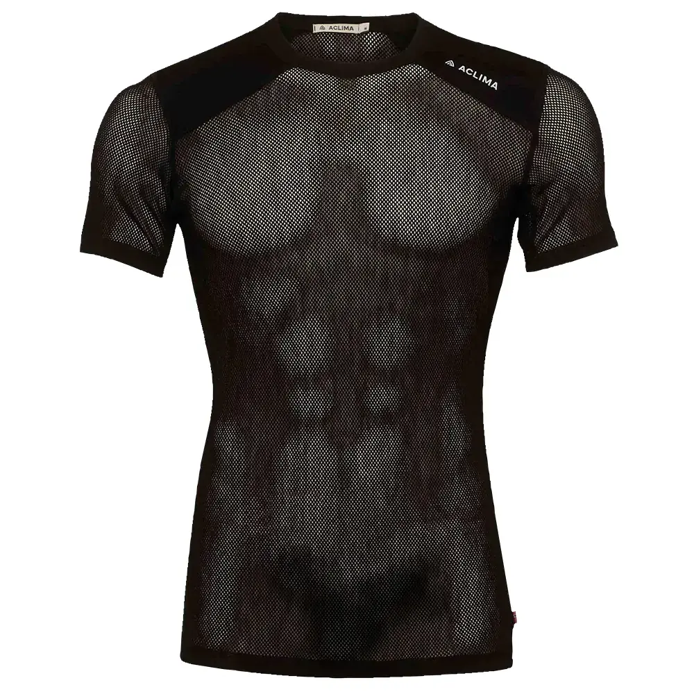 Heren thermoshirt Aclima WoolNet Light T-Shirt jet black