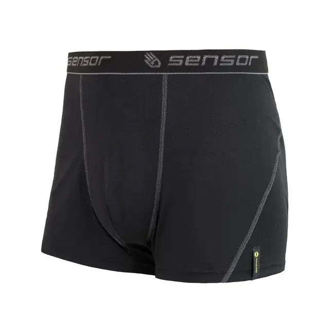 Sensor Herenboxershorts Sensor Double Face kort zwart