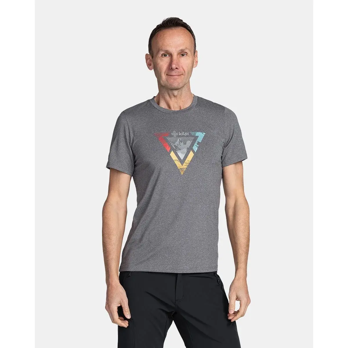 Herenshirt Kilpi Lismain-M donkergrijs