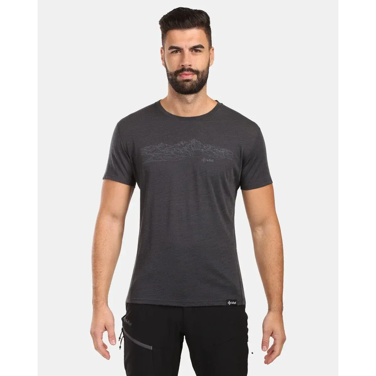 Kilpi Herenshirt Kilpi SLOPER-M donkergrijs