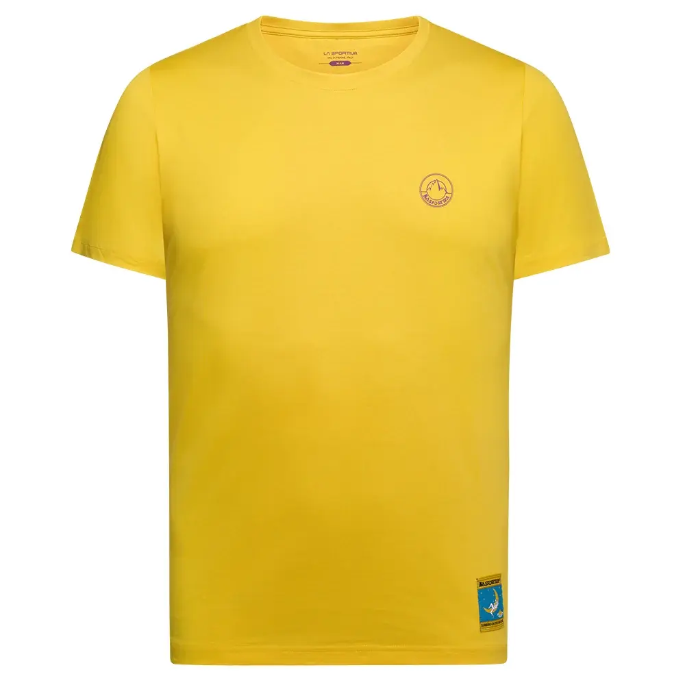 La Sportiva Herenshirt La Sportiva Climbing on the Moon giallo/viola