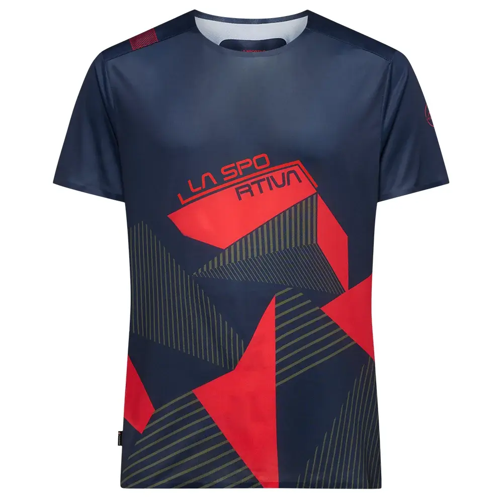 La Sportiva Herenshirt La Sportiva COMP T-SHIRT night sky/mountain red