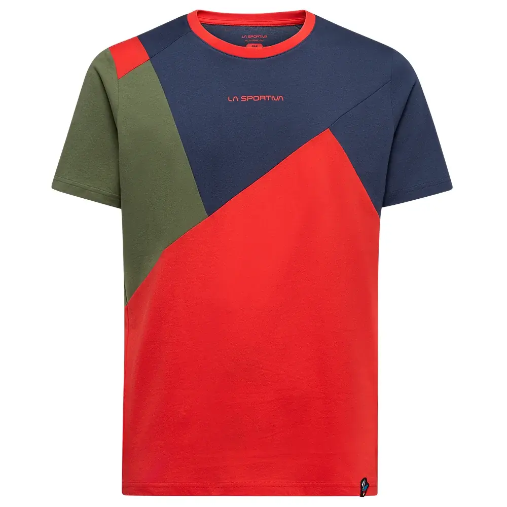 Herenshirt La Sportiva DUDE mountain red/night sky