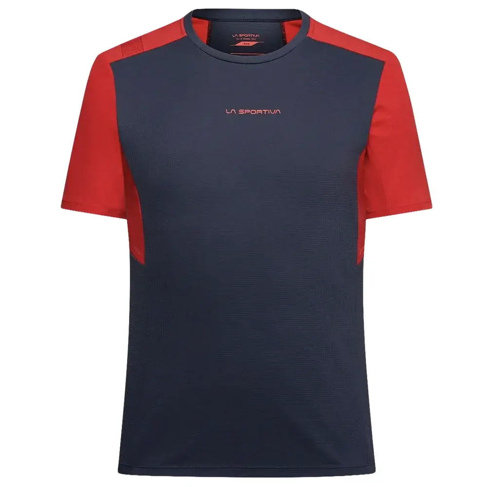 La Sportiva Herenshirt La Sportiva RIDGE night sky/mountain red