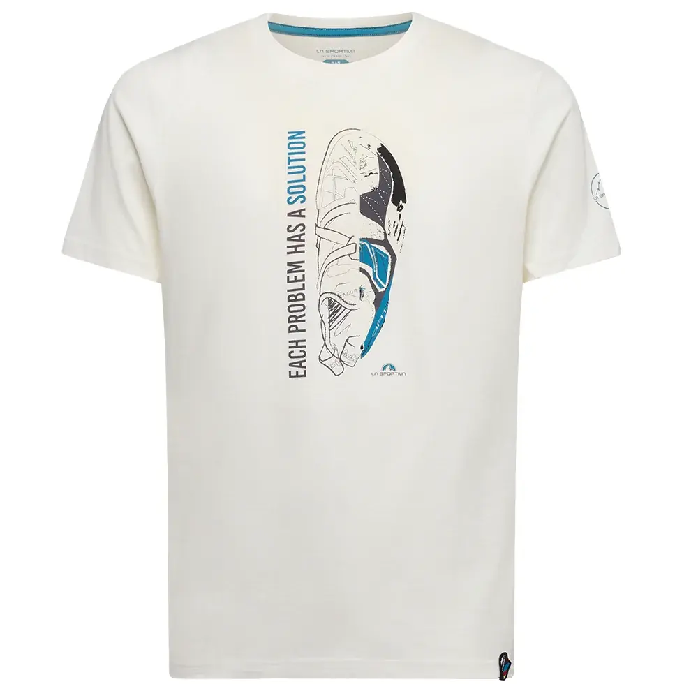 Herenshirt La Sportiva Solution T-Shirt chalk/lake