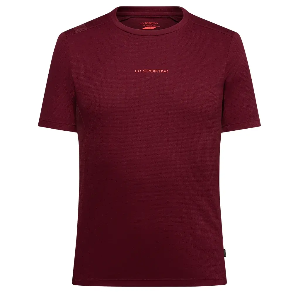 La Sportiva Herenshirt La Sportiva TRAVERSE redwood/mountain red