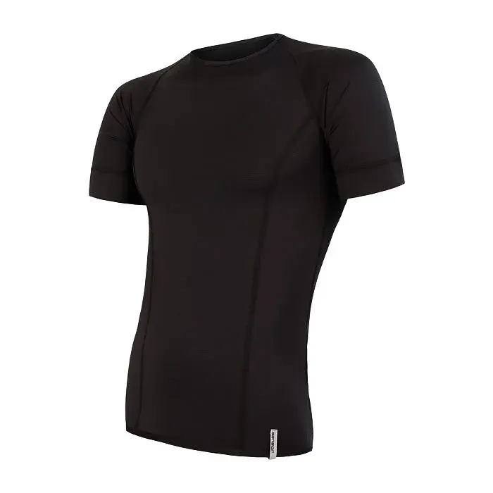 Sensor Heren functioneel shirt met korte mouwen Sensor Coolmax Tech zwart