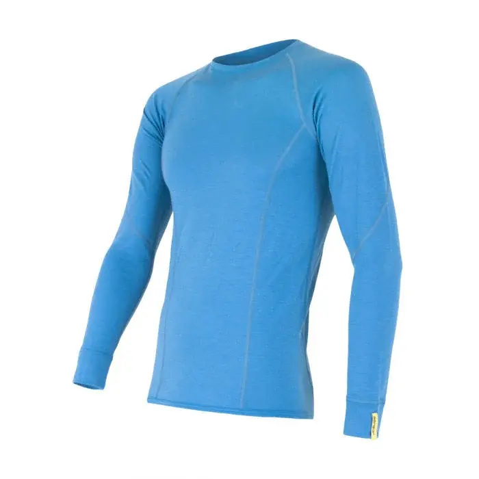 Sensor Heren functioneel shirt met lange mouwen Sensor Merino Active blauw
