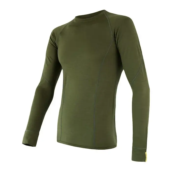 Sensor Heren functioneel shirt met lange mouwen Sensor Merino Active safari