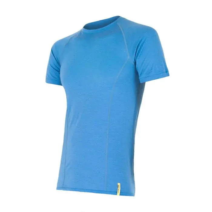 Heren functioneel shirt met korte mouwen Sensor Merino Active blauw