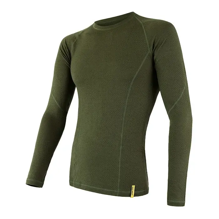 Sensor Heren functioneel shirt met lange mouwen Sensor Merino DF safari