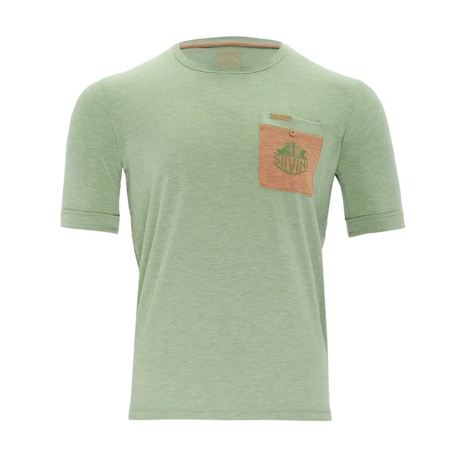 Herenshirt Silvini Calvisio olive-tiger