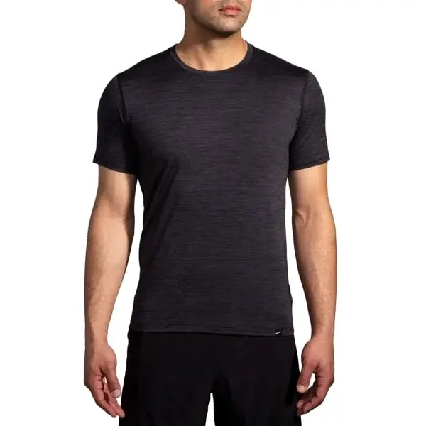 Brooks Herenshirt Brooks Luxe zwart