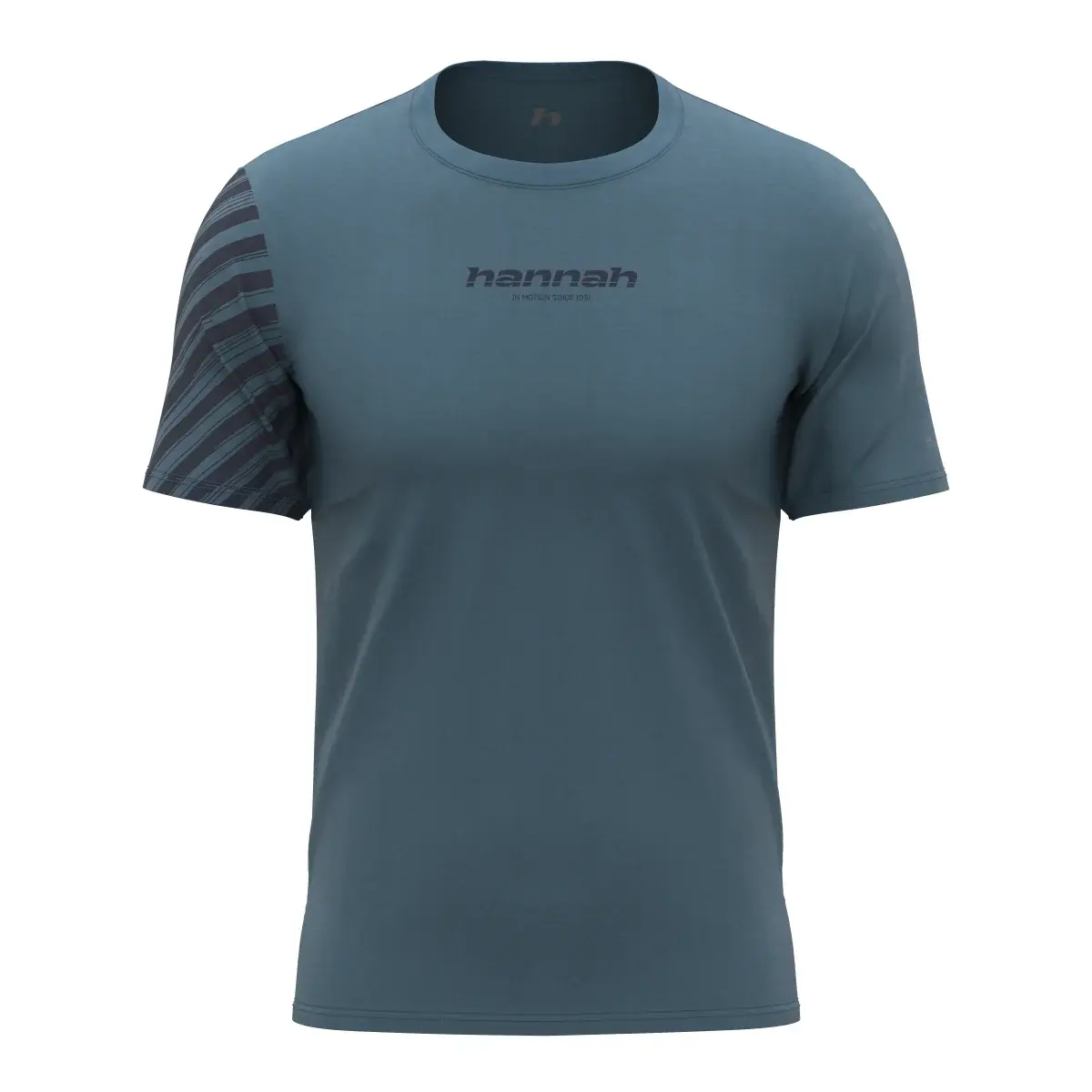 Herenshirt Hannah Bine anthracite (stripe)