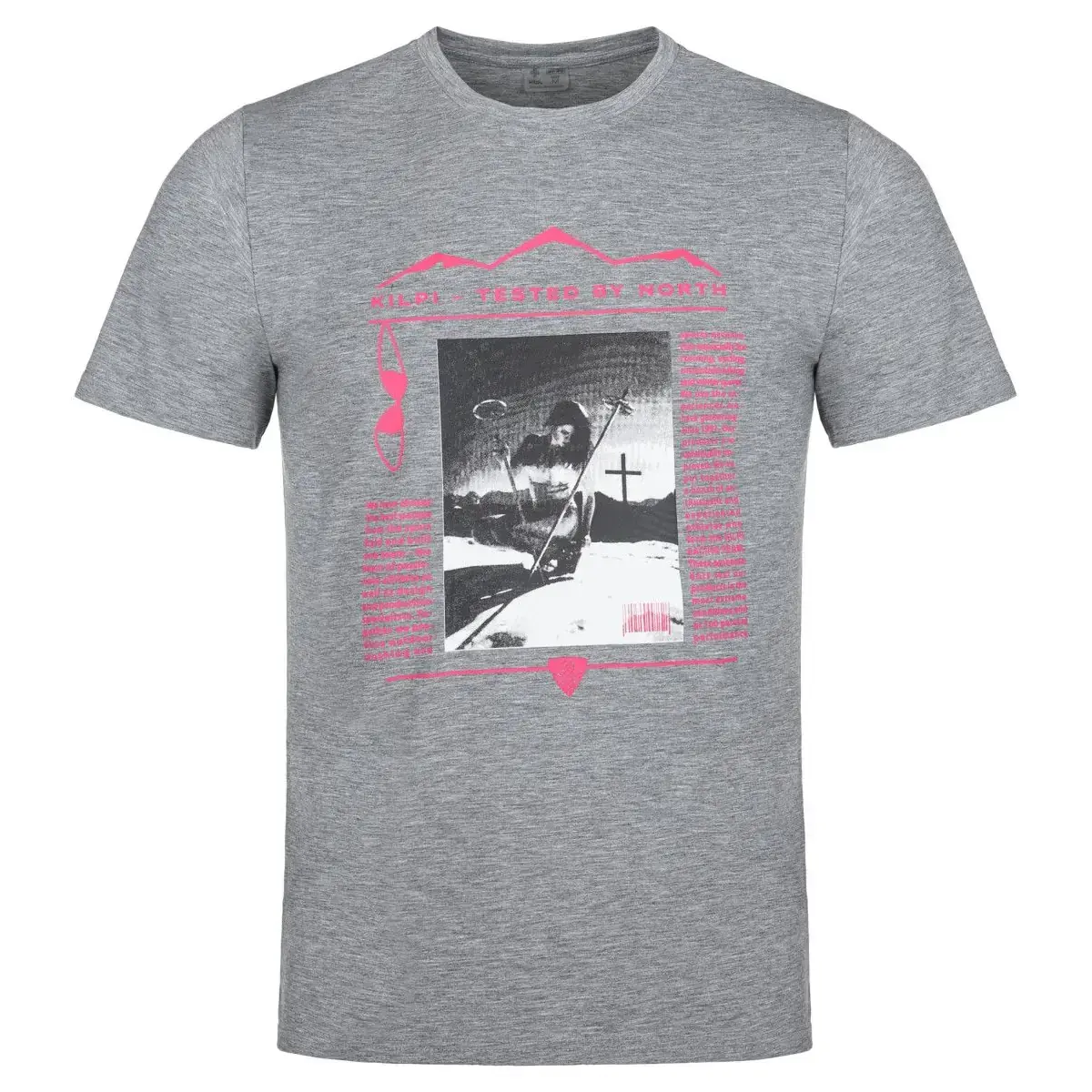 Kilpi Herenshirt Kilpi Blade-M donkergrijs