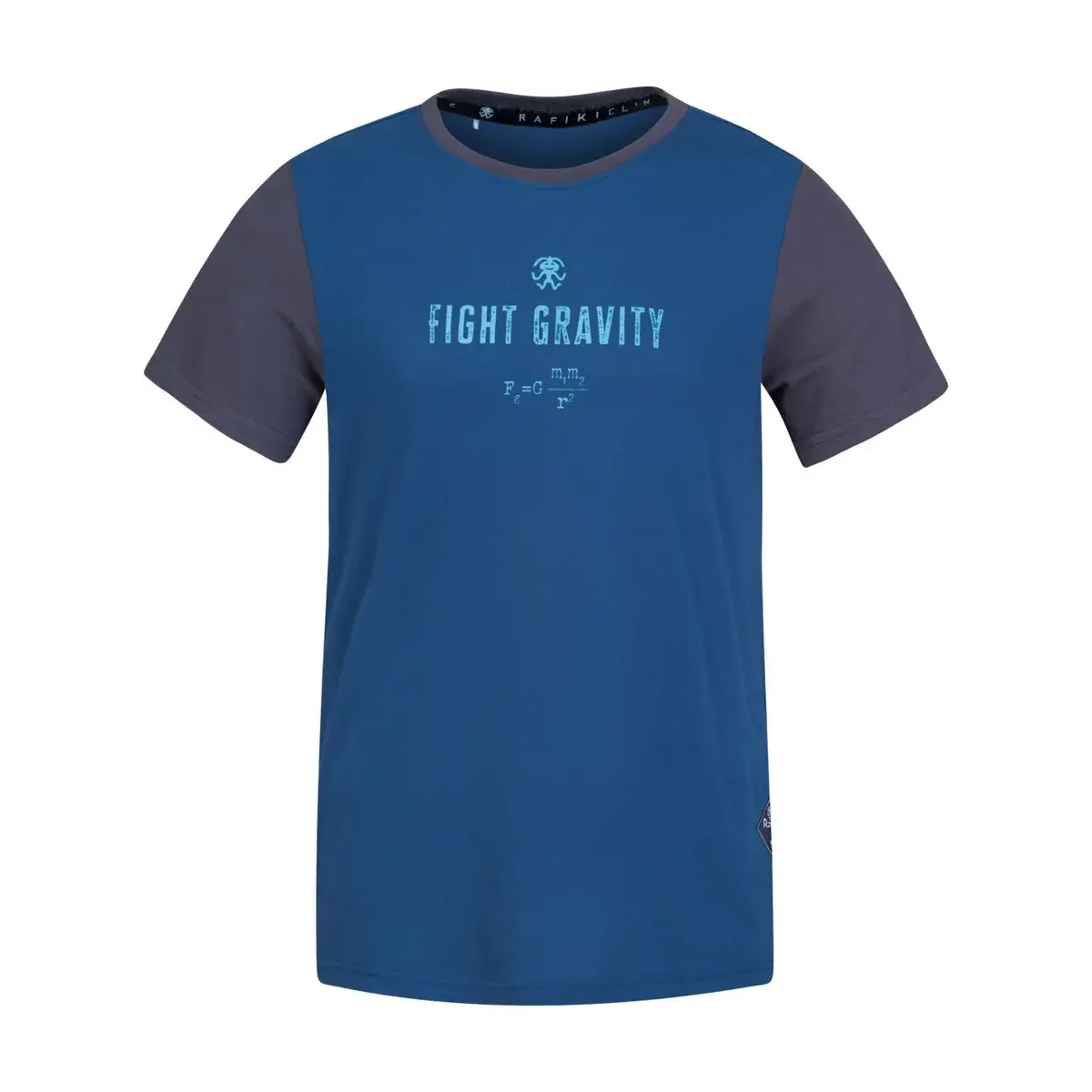 Herenshirt Rafiki Granite ensign blue/ink