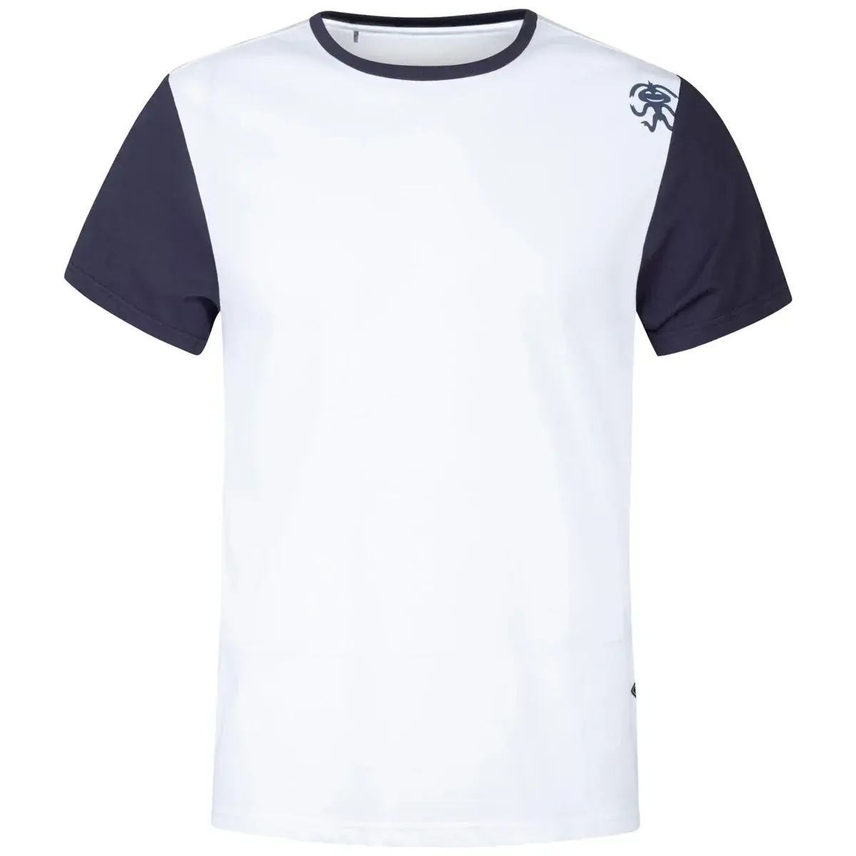 Herenshirt Rafiki Granite white/ink