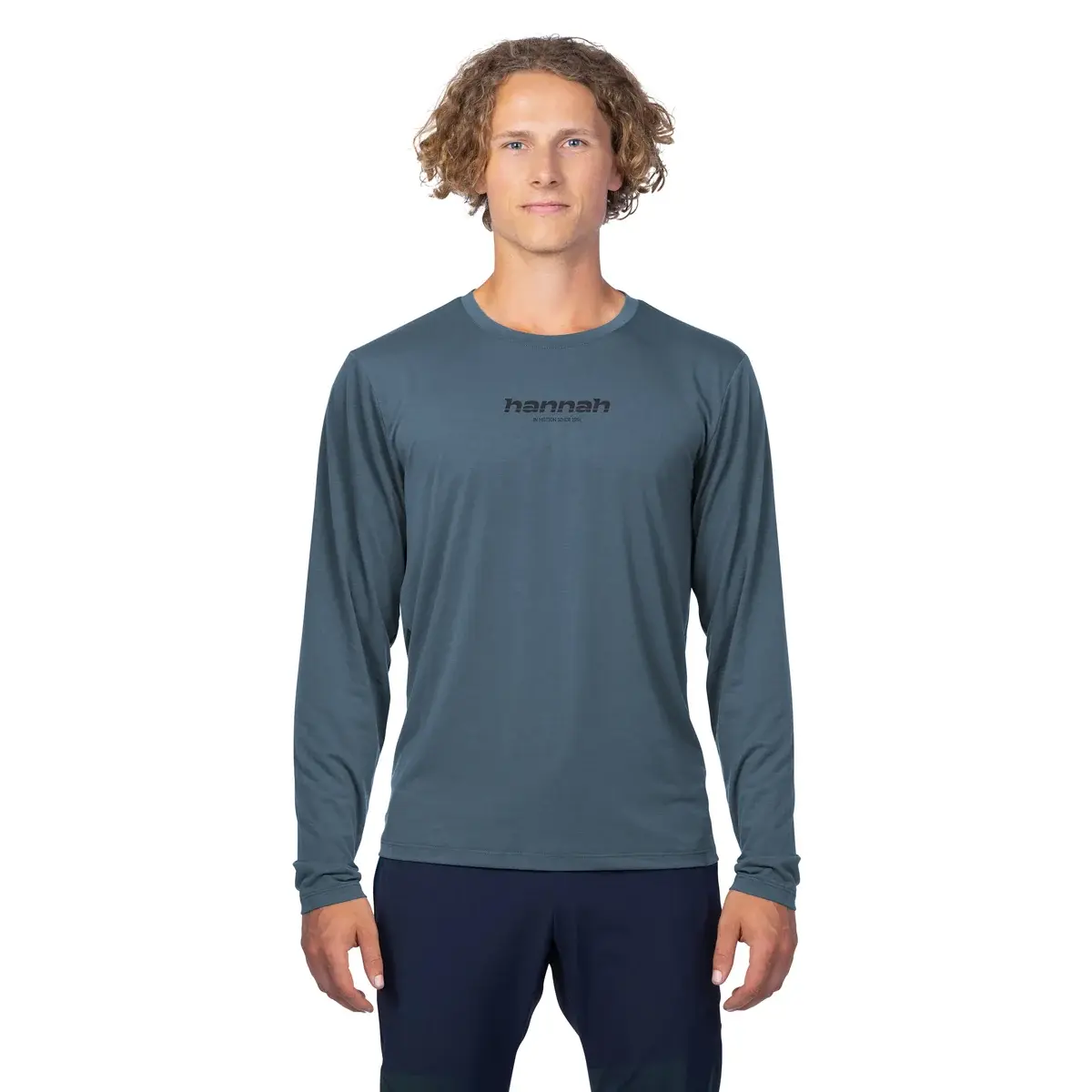Heren shirt met lange mouwen Hannah Bine L/S anthracite