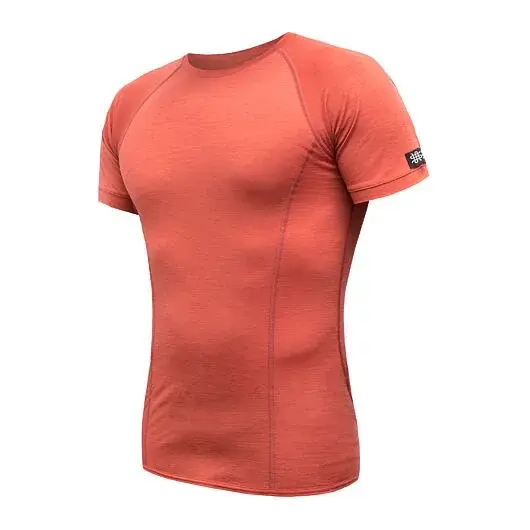 Sensor Heren shirt met korte mouwen Sensor Merino Active terracotta