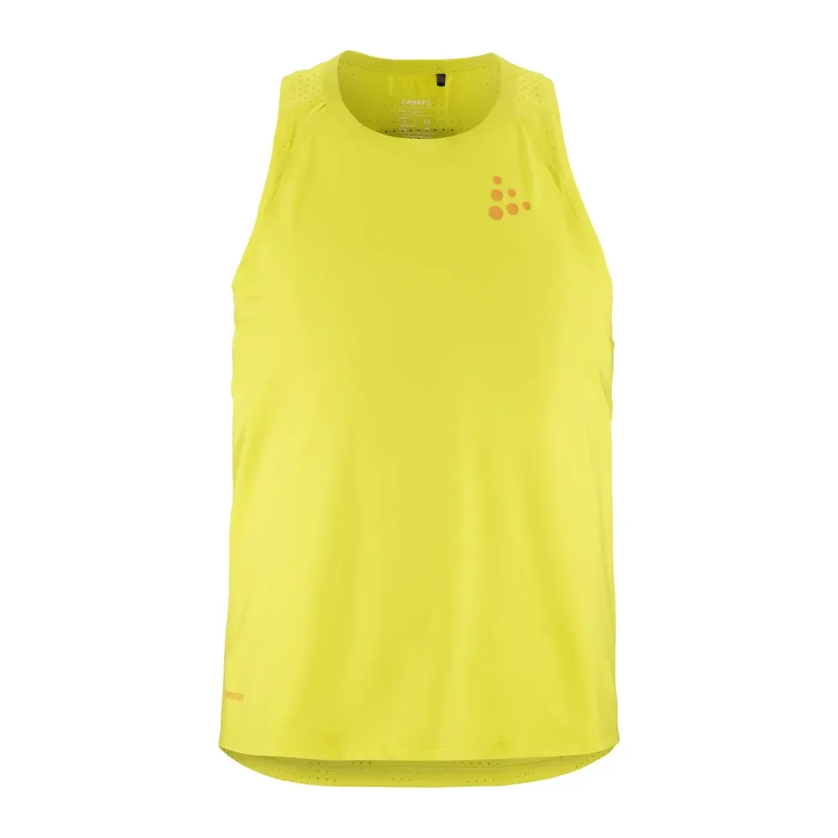 Heren hardloopsinglet Craft PRO Hypervent 2 geel