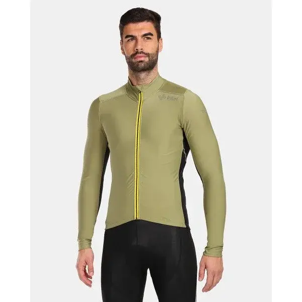 Heren fietsshirt met lange mouwen Kilpi CAMPOS-M groen