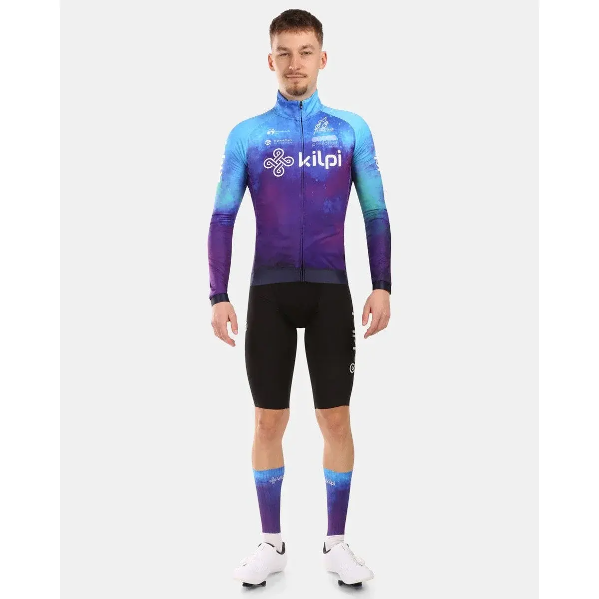 Kilpi Heren fietsshirt met lange mouwen Kilpi VULCANO-M blauw