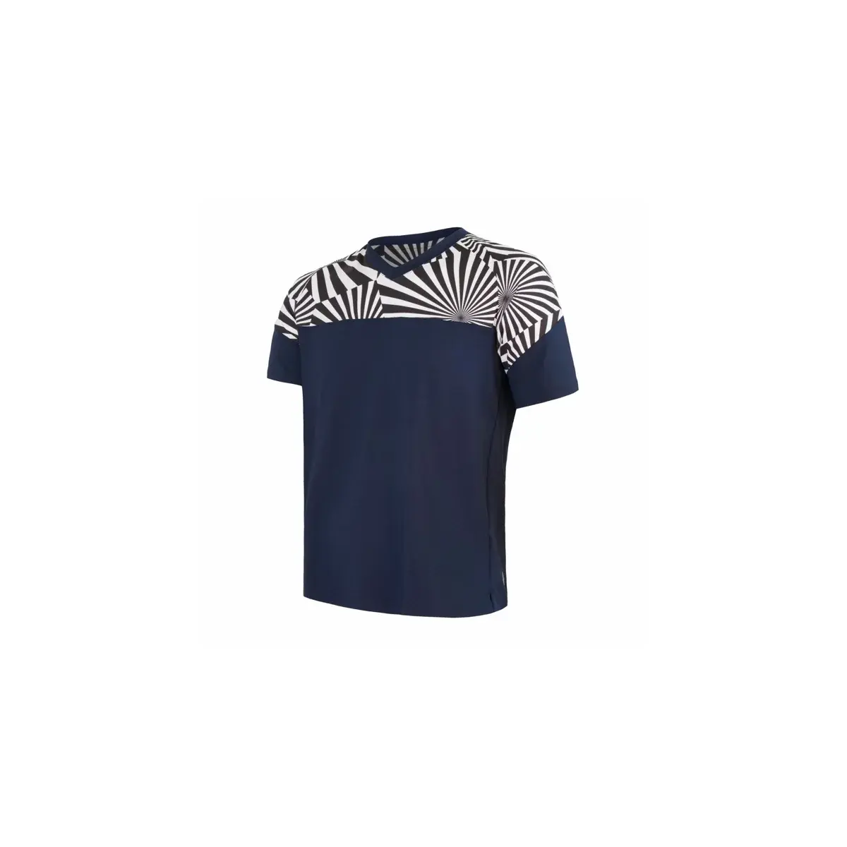 Heren sportshirt Sensor Helium deep blue/geometry