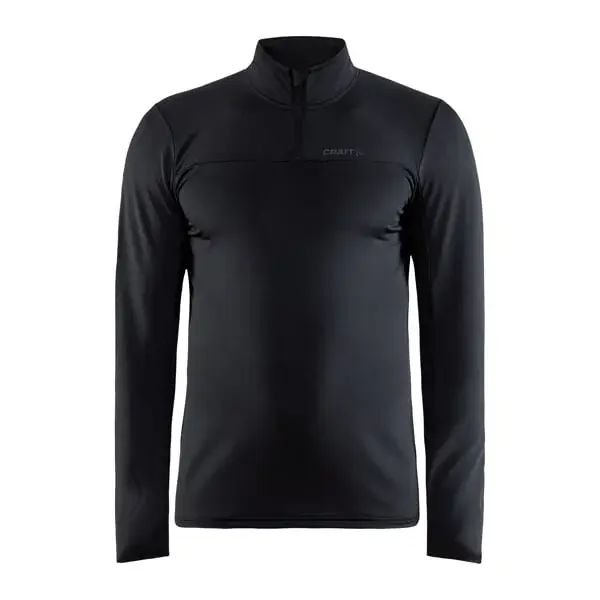 Heren functioneel shirt met opstaande kraag Craft CORE Gain zwart