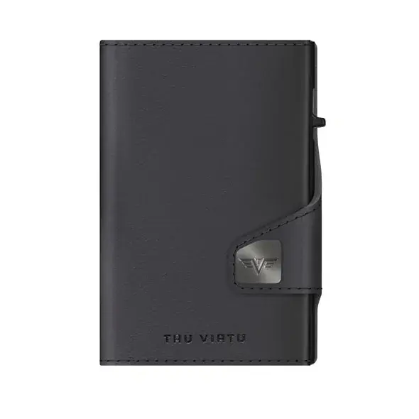 Tru Virtu Portemonnee Tru Virtu Click & Slide van biologische appelschillen Bio Apple zwart