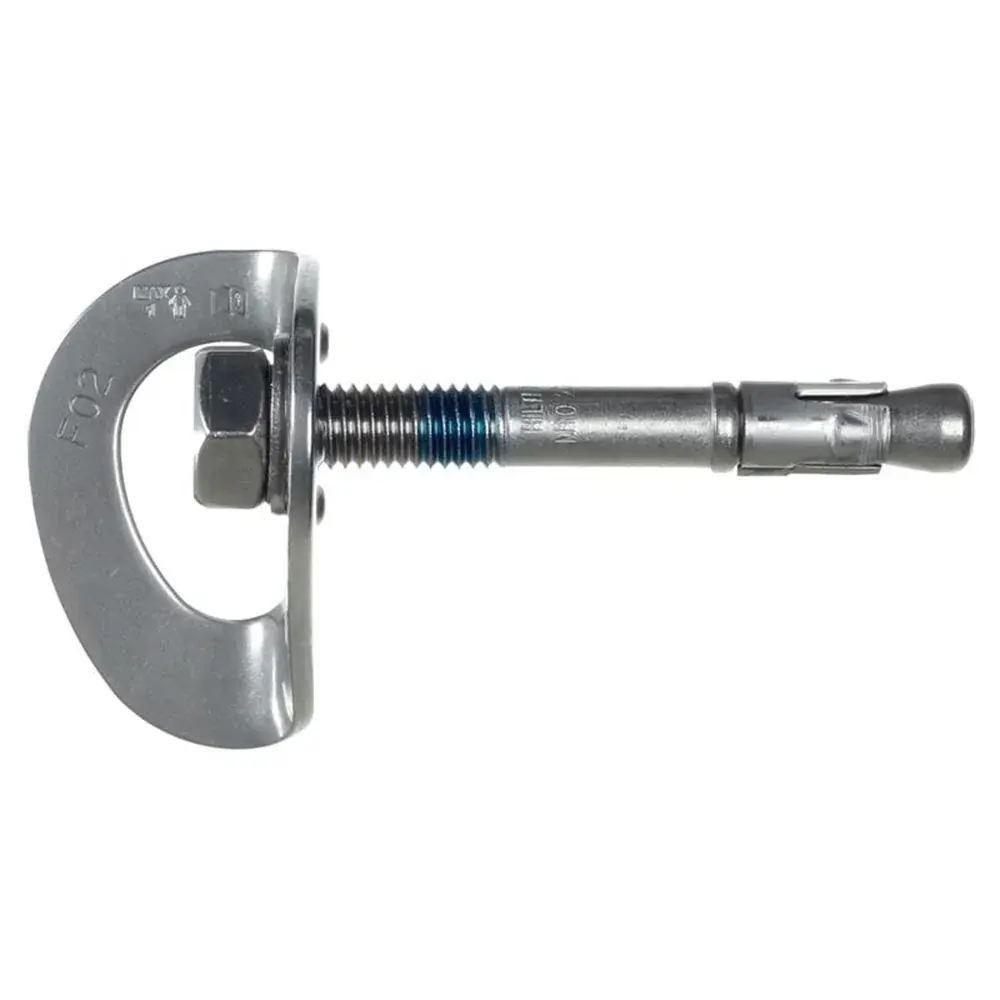 Boorhaak met plaatje Singing Rock 10 mm rvs