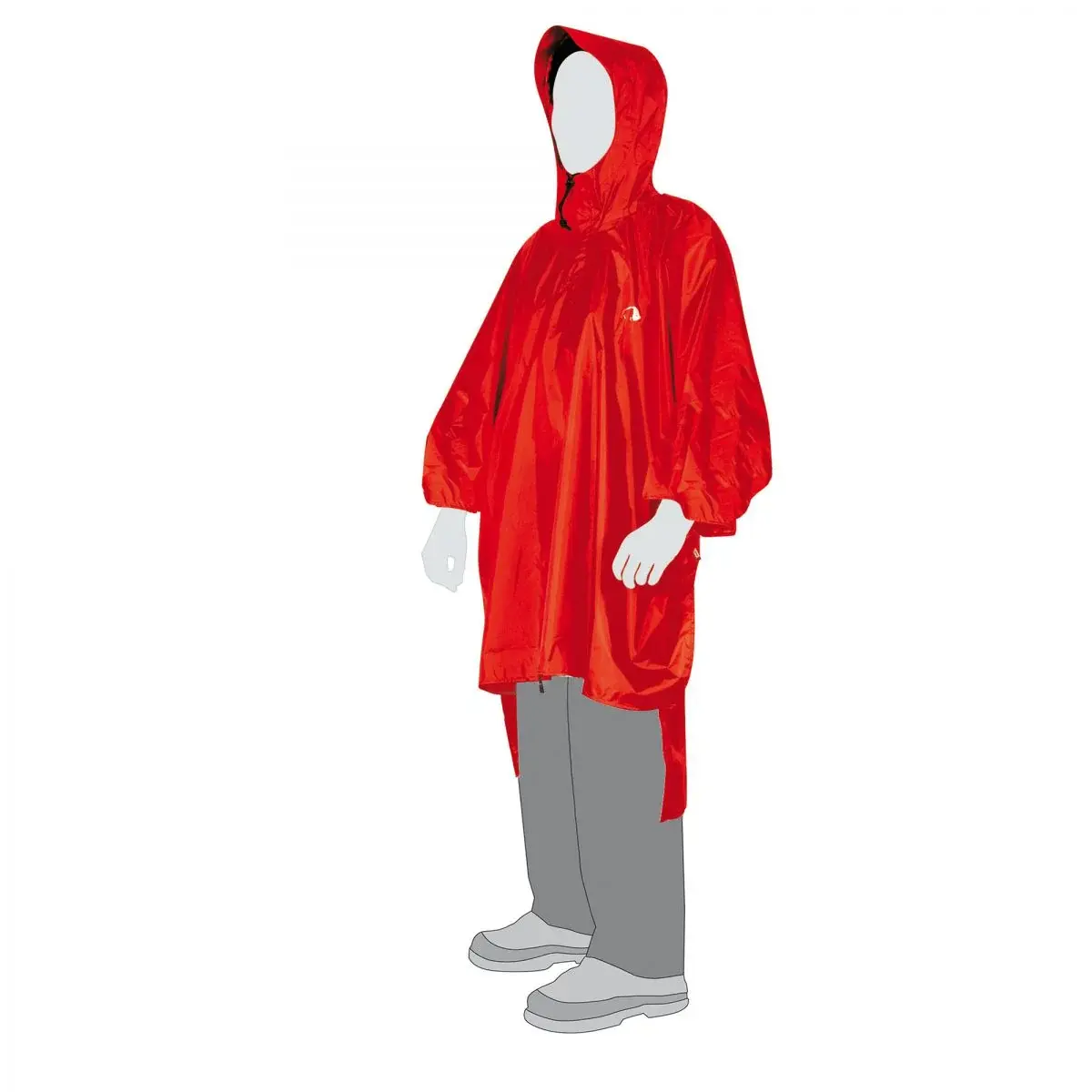 Tatonka Regencape Tatonka Poncho rood