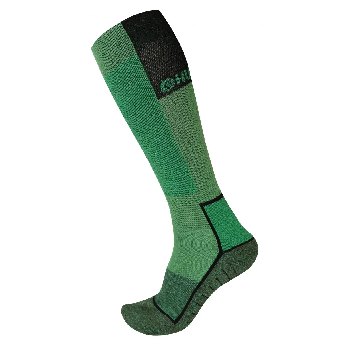 Kniesokken Husky Snow-ski groen/zwart