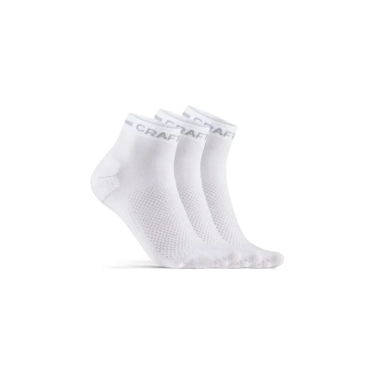 Craft Sokken Craft CORE Dry Mid 3-pack wit