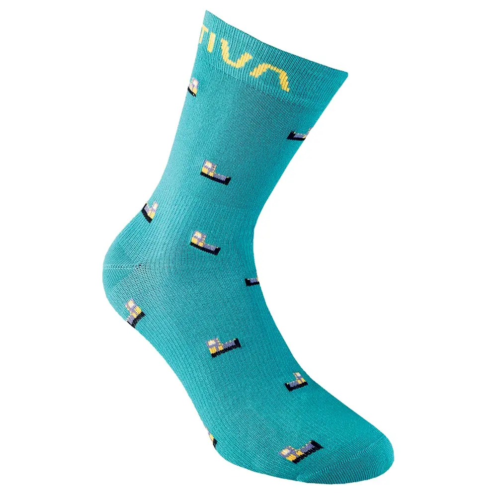 Sokken La Sportiva Outdoor Fun Socks Emerald/Yellow