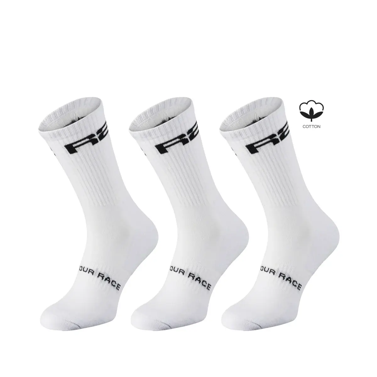 R2 Sokken R2 URBAN 3PACK wit, zwart