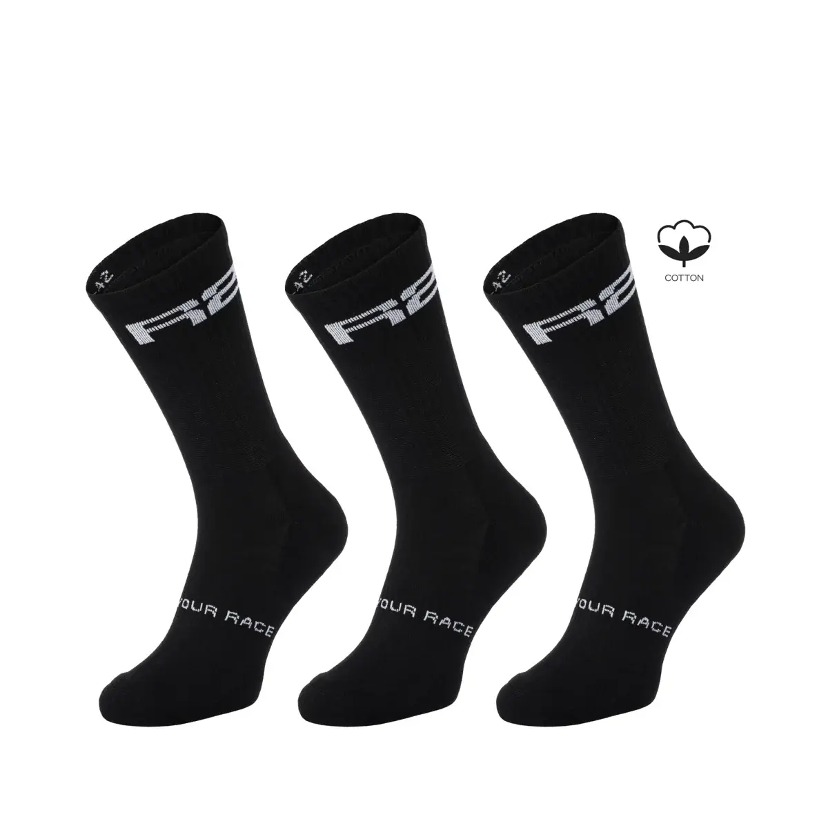R2 Sokken R2 URBAN 3PACK zwart, wit