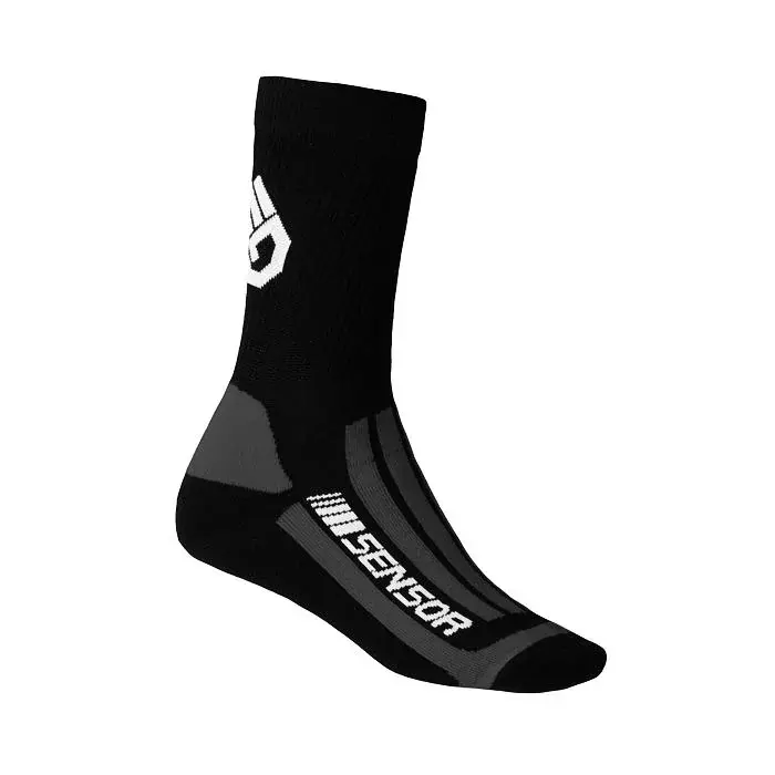 Sensor Sokken Sensor Treking Merino zwart/grijs