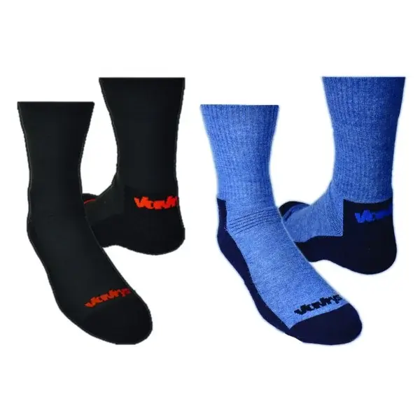 Vavrys Sokken Vavrys Trek Coolmax 2-pack zwart-blauw